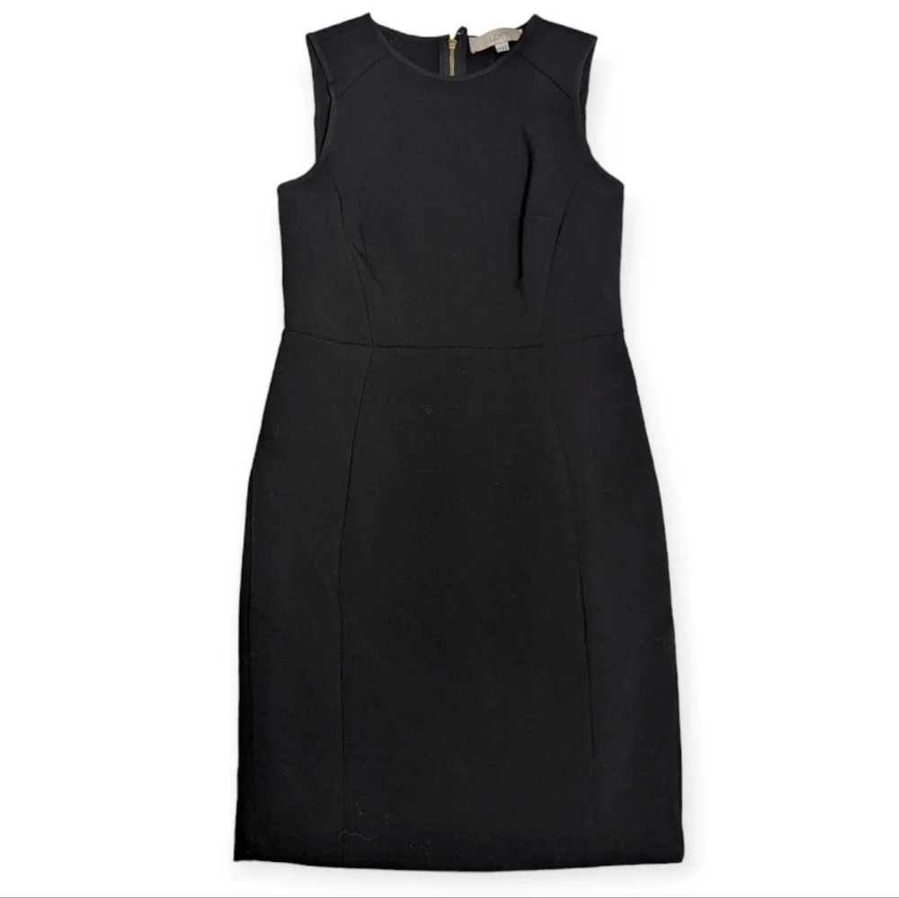 LOFT Ann Taylor Black Sleeveless Sheath Dress Size 0
